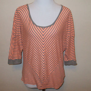 Old Navy Striped Dolman Sleeve Shirt Top